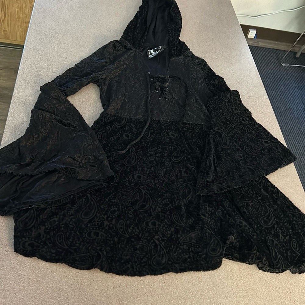 Long sleeved hooded dress